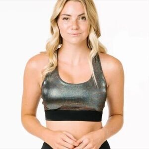 ZYIA Metallic Sports Bra